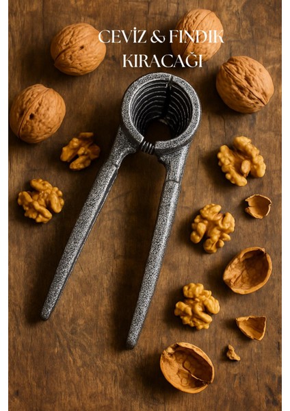 Ceviz ve Fındık Kırıcı - Dayanıklı Döküm Gövde