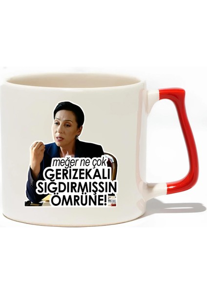 Meğer Ne Çok G*rizekalı Sığdırmışsın Ömrüne! Lüks Kupa - Hediye Seramik Kupa
