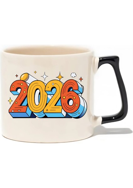 Yılbaşı Yeni Yıl 2026 Hediyelik Kupa - Hediye Seramik Kupa
