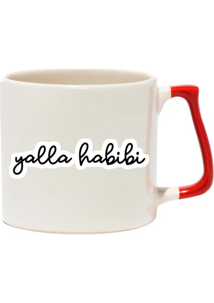 Yalla Habibi Lüks Kupa - Hediye Seramik Kupa