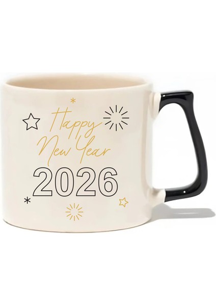 Yılbaşı/yeni Yıl/christmas Temalı Lüks Kupa - Hediye Seramik Kupa