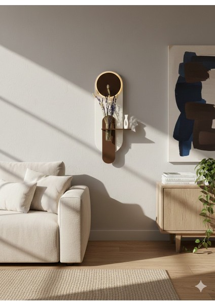 Petunya Ahşap Pilli Ledli Iskandinav Tarzı Salon Duvar Rafı Modern Çiçeklik 26 x 90 cm fiyatları