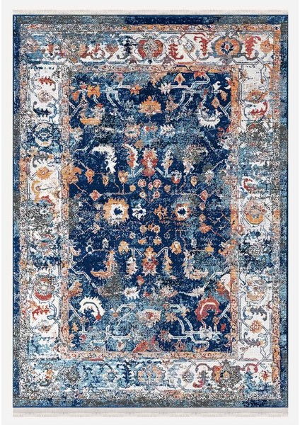 Mars 2166 Eskitme Desenli Yıkanabilir Kaymaz Tabanlı Salon Halısı, Koridor ve Mutfak Halısı