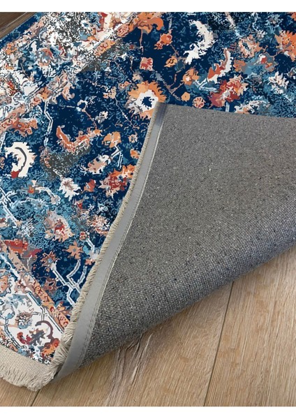 Mars 2166 Eskitme Desenli Yıkanabilir Kaymaz Tabanlı Salon Halısı, Koridor ve Mutfak Halısı