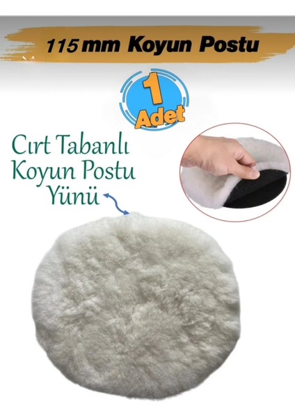 Kuzu Postu Polisaj Süngeri Pedi 115 mm