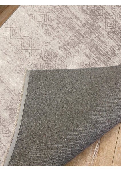 Mars 2029 Krem Tonuda Klasik Modern Desenli Kaymaz Taban Dekoratif Halı fırsatları