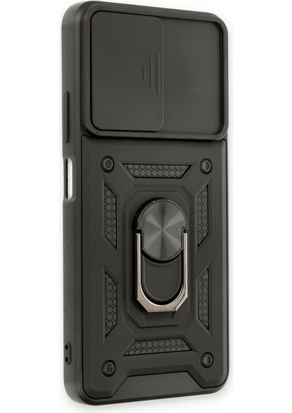 Xiaomi Redmi Note 11T Kılıf Pars Lens Yüzüklü Silikon - Siyah fiyatları