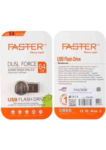 64 GB Metal USB Flash Bellek fırsatları