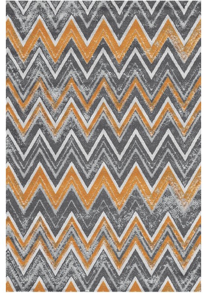 Mars 2072 Renkli Çizgili Desenli Yıkanabilir Kaymaz Salon Halısı, Koridor ve Mutfak Halısı