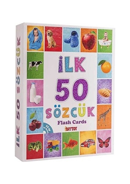 3'lü Eğitim Seti ( Ilk 50 Sözcük + Ilk 50 Hayvan + Ilk 50 Sebze Meyve Eğitici Oyuncak 150 Parça Kart fırsatları