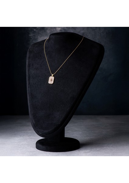 Yıldız Motifli Sedef Görünümlü Çelik Kadın Kolye – Zarafet, Işıltı ve Modern Şıklık Kolyesi fiyatları