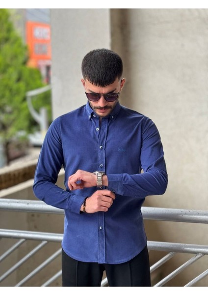 Slimfit Kesim Erkek Kadife Kumaş-Saks modelleri