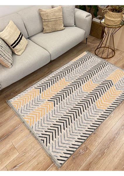 Mars 2021 Geometrik Çizgilerden Oluşan Renkli Modern Desen Kaymaz Taban Dekoratifhalı fırsatları