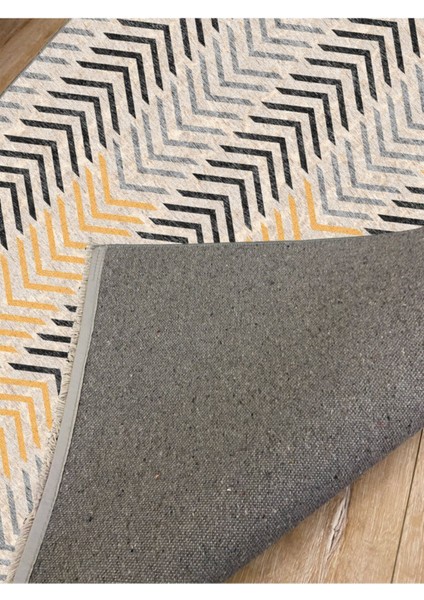 Mars 2021 Geometrik Çizgilerden Oluşan Renkli Modern Desen Kaymaz Taban Dekoratifhalı indirimleri