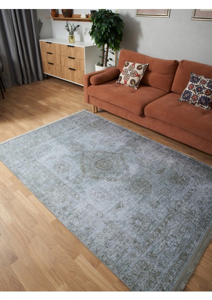 Mars 2023 Pastel Mavi Gri Vintage Etnik Dokuma Taban Salon Halısı Mutfak Halısı Koridor Halısı