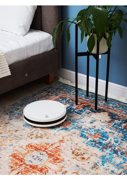 Mars 2018 Etnik Vintage Çok Renkli Bohem Dokuma ve Kaymaz Taban Şönil Halı fiyatları