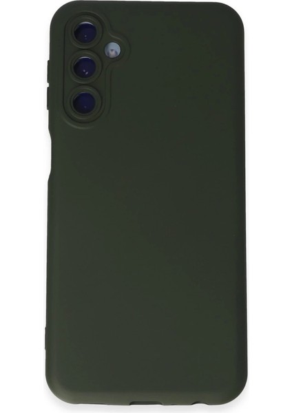 M14 5g Kılıf Nano Içi Kadife Silikon - Koyu Yeşil