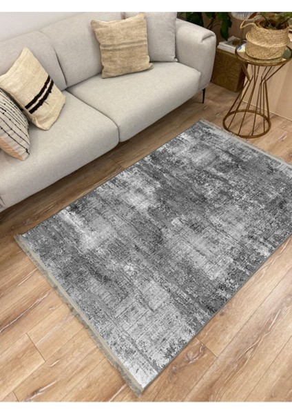 Mars 2011 Gri Tonunda Modern Desen Kaymaz Taban Dekoratif Halı modelleri