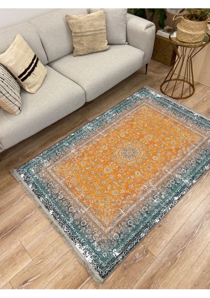 Mars 2186 Eskitme Desenli Yıkanabilir Kaymaz Tabanlı Salon Halısı, Koridor ve Mutfak Halısı fiyatları