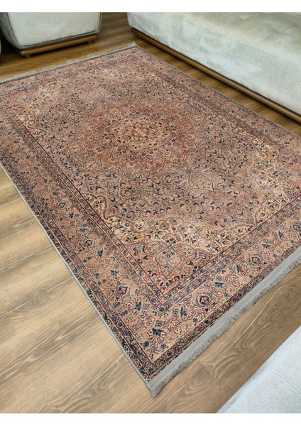 Mars Halı 2084 Kahve Tonunda Dekoratif Halı Salon Halısı Saçaklı Yıkanabilen Halı modelleri