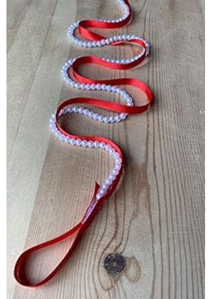 Kırmızı Incili Çok Renkli Düğün ve Nişan Kurdeleleri, Söz ve Yüzük Kurdelesi