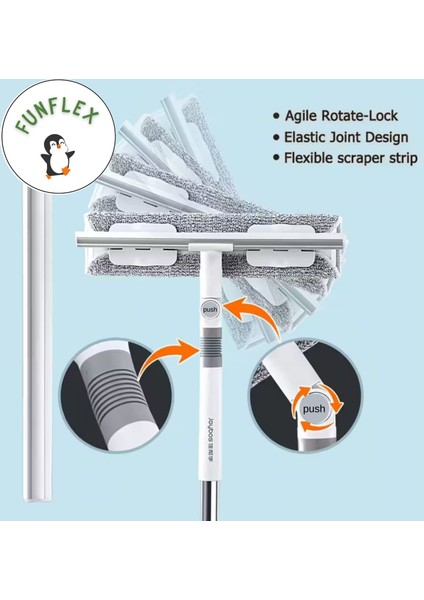 4 Metre Teleskopik Cam Silme Aparatı Paspas ve Mop fiyatları