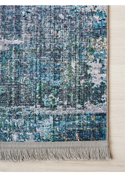 Mars 2024 Mavi Gri Soyut Desen Modern Dokuma Taban Dekoratif Halı modelleri