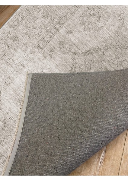 Mars 2028 Klasik Gri Tonlarında Eskitme Dekoratif Halı indirimleri
