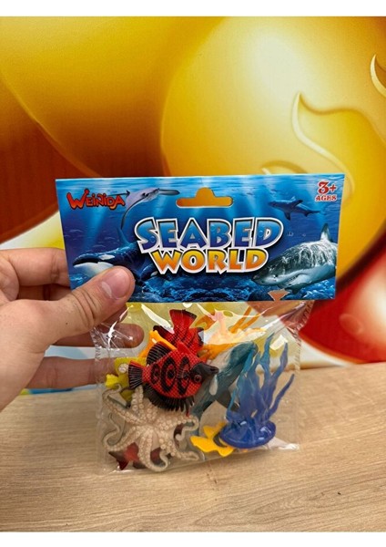 11 Parça Deniz Okyanus Hayvanları Seti Eğitici Set Oyuncak Hayvanlar Balık Ahtapot Mini Boy modelleri