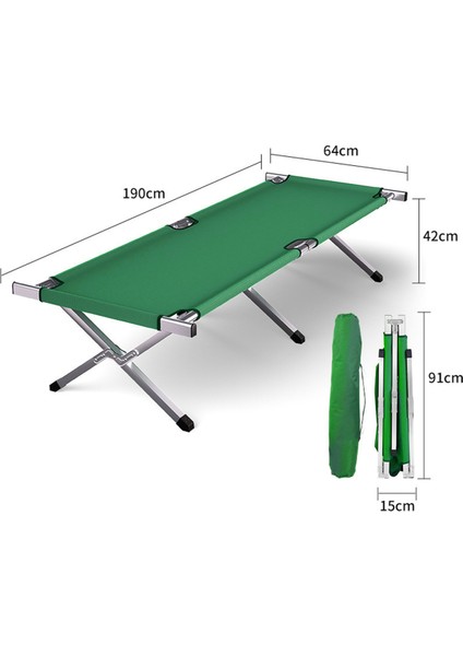Katlanır Kampet Şezlong | Taşıma Çantalı, 190 cm Dayanıklı Kamp Yatağı, Portatif Kampet fiyatları