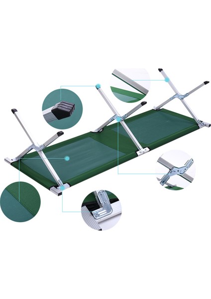 Katlanır Kampet Şezlong | Taşıma Çantalı, 190 cm Dayanıklı Kamp Yatağı, Portatif Kampet modelleri