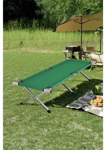 Katlanır Kampet Şezlong | Taşıma Çantalı, 190 cm Dayanıklı Kamp Yatağı, Portatif Kampet fırsatları