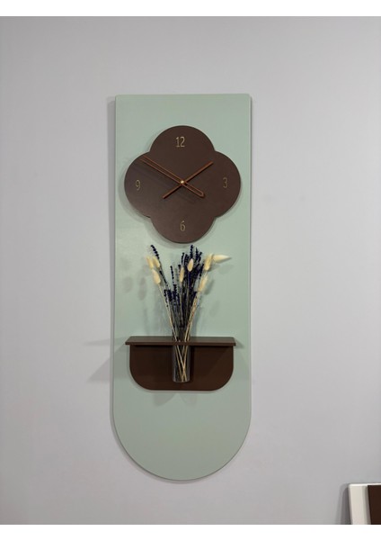 Yonca Ahşap Pilli Ledli Iskandinav Tarzı Salon Duvar Saati Modern Çiçeklik 40 x 110 cm fırsatları