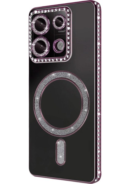 Note 13 4g Joke Simli Magneticsafe Kılıf - Pembe modelleri