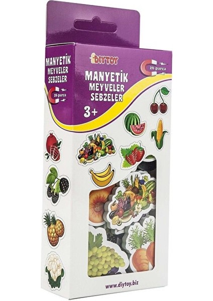Oyuncak Manyetik Mıknatıslı 30 Parça Hayvanlar ve 26 Parça Sebze Meyveler Eğitici Set Magnet Set indirimleri