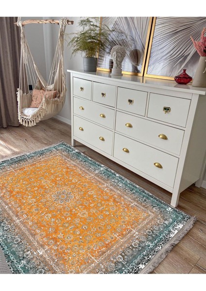 Mars 2186 Eskitme Desenli Yıkanabilir Kaymaz Tabanlı Salon Halısı, Koridor ve Mutfak Halısı modelleri