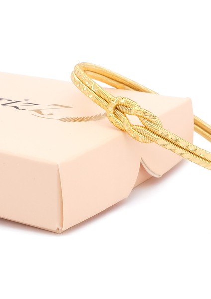 altın kaplama desenli aşk düğümü kelepçe bileklik blz-651 fırsatları