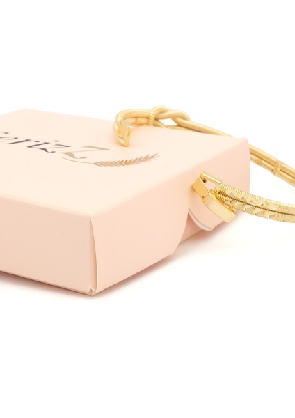 altın kaplama desenli aşk düğümü kelepçe bileklik blz-651 indirimleri