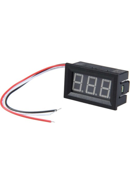 Hatfon Voltmetre Digital (0-100V Dc ) 48X29X22 IC-278-2 Ekonomik 3 Kablolu