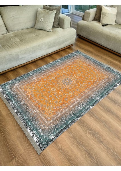 Mars 2186 Eskitme Desenli Yıkanabilir Kaymaz Tabanlı Salon Halısı, Koridor ve Mutfak Halısı fırsatları