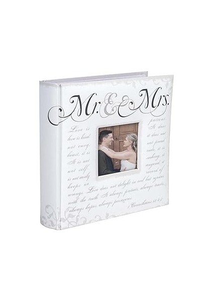 Malden International Designs 2-Up Mr & Mrs. Korintik, Beyaz, Tek Beden