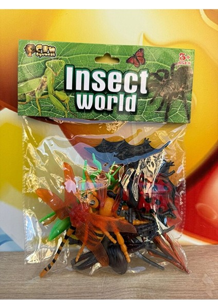 Oyuncak Hayvanlar Böcekler 8 Adet Şaka Hayvanları Örümcek Arı Çekirge Büyük Boy fırsatları