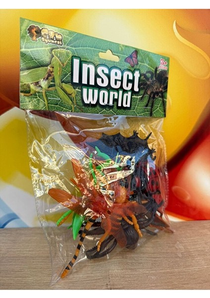 Oyuncak Hayvanlar Böcekler 8 Adet Şaka Hayvanları Örümcek Arı Çekirge Büyük Boy indirimleri