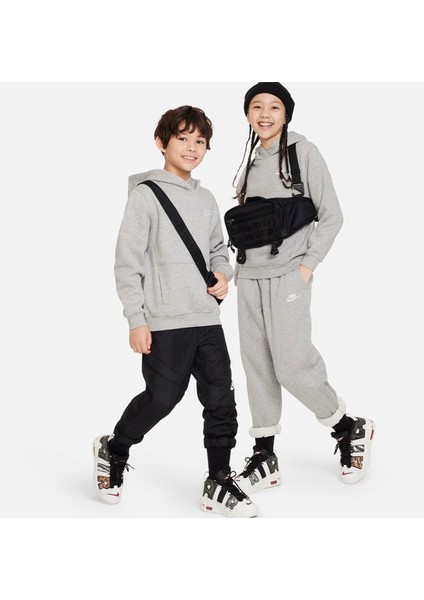Sportswear Club Fleece Çocuk Gri Günlük Stil Sweatshirt indirimleri