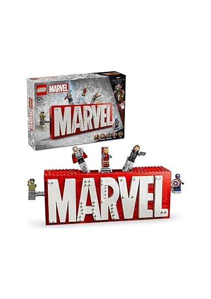 | Marvel: Logosu ve Minifigürleri 76313 - Süper Kahraman Sevenler Için Avengers Karakte