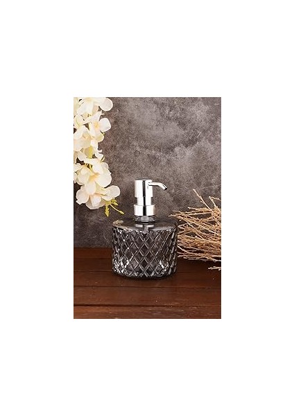 Angdesign Kristal Cam Sıvı Sabunluk - Füme (Füme)