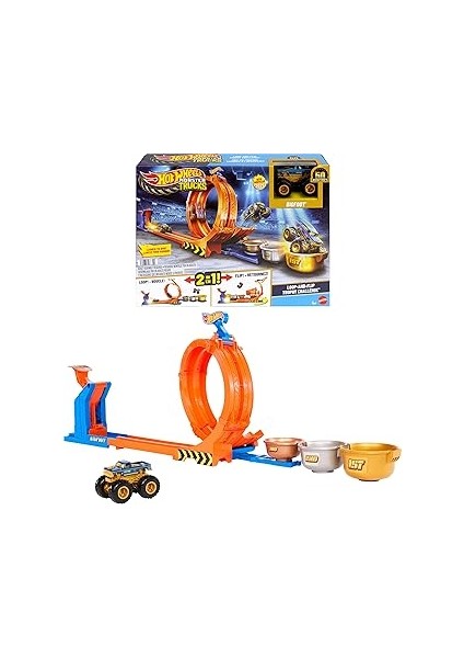 Hot Wheels Trucks Döngü ve Takla Bigfoot Oyun Parkuru Hot Wheels Trucks Döngü ve Ta