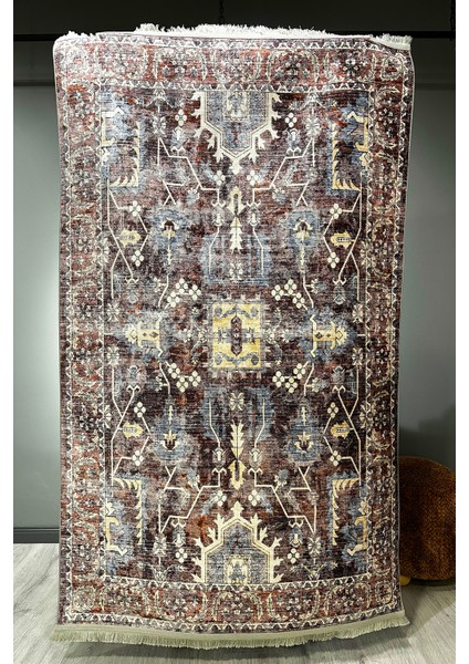 Mars Halı Geleneksel Osmanlı Motifli Bordo Eskitme Halı MARS2260 modelleri