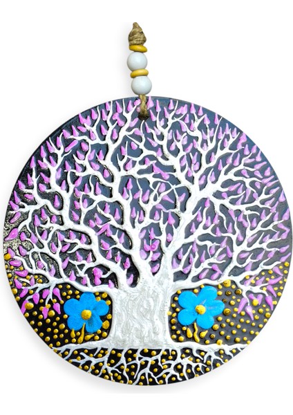 Şans ve Koruma Getiren El Boyaması Ahşap Nazarlık – 20 cm Çapında-Model-5 fırsatları