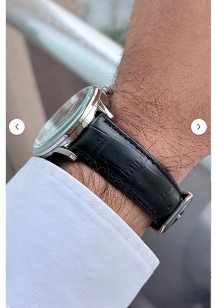 Deri Kayışlı Siyah Erkek Kol Saati fırsatları